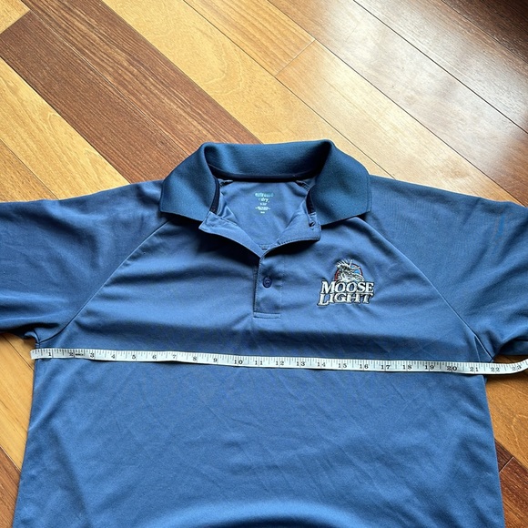 Moosehead Beer Branded Men’s Medium Blue Polo Golf Shirt - Picture 8 of 16